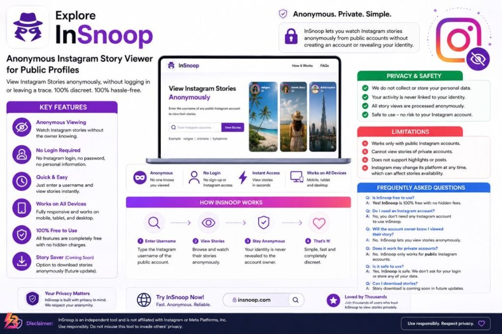 InSnoop: Anonymous Instagram Story Viewer Guide insnoop